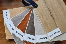 SPC flooring samples
